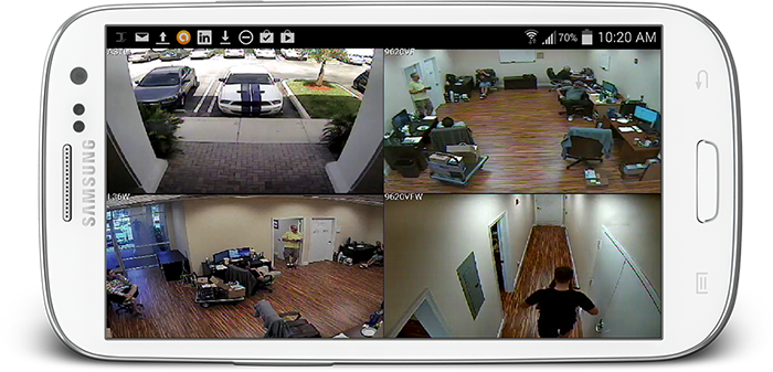 CCTV access in mobile